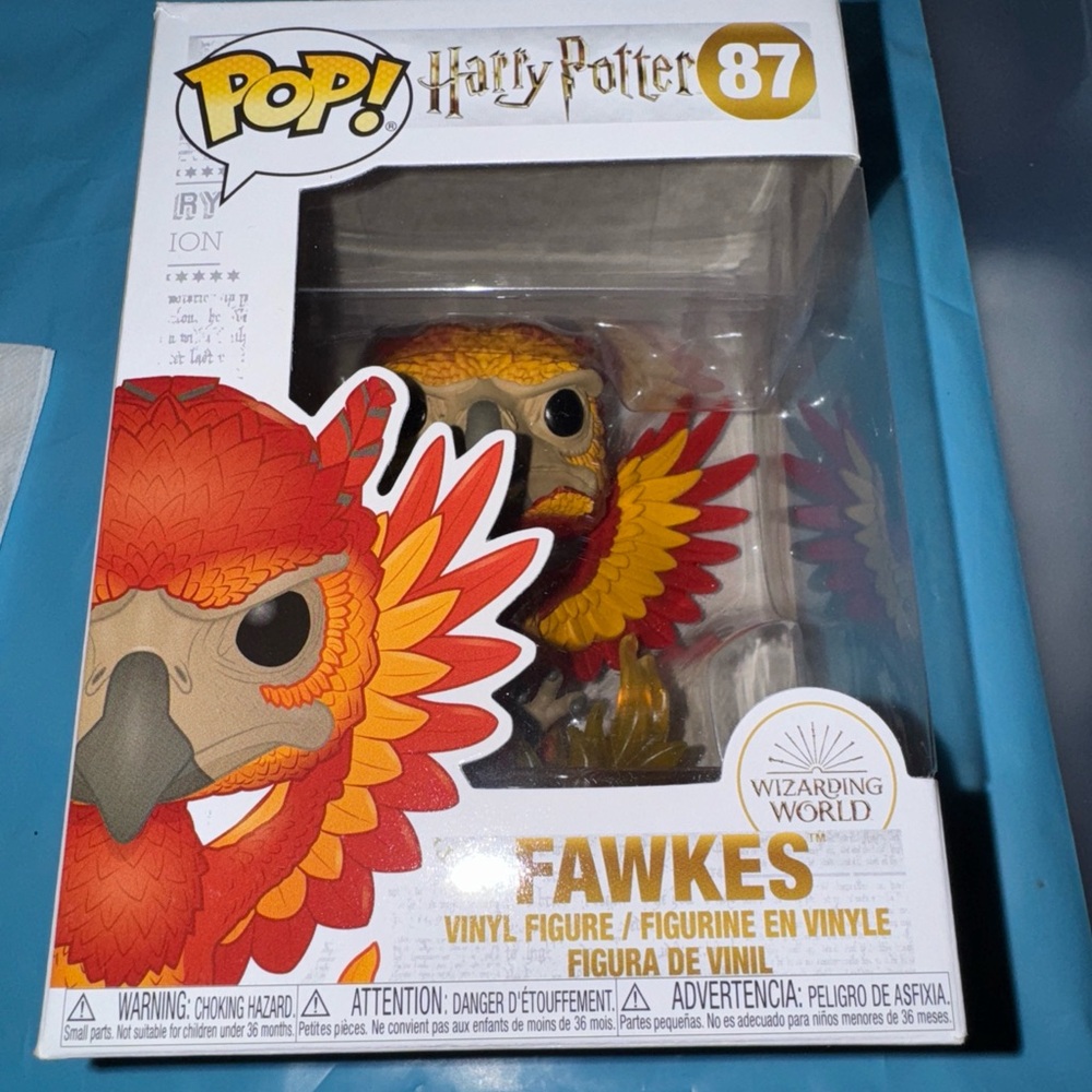 Funko Pop! Harry Potter Fawkes Figure - Red and Yellow